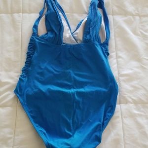 a.n.a Swim - Blue one piece swimsuit a.n.a Swim - Blue one piece swimsuit